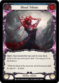 Blood Tribute (Blue) (LEV025) [Blitz Deck Monarch Levia]