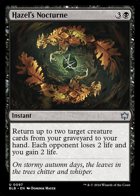 Hazel's Nocturne (97) [Bloomburrow]