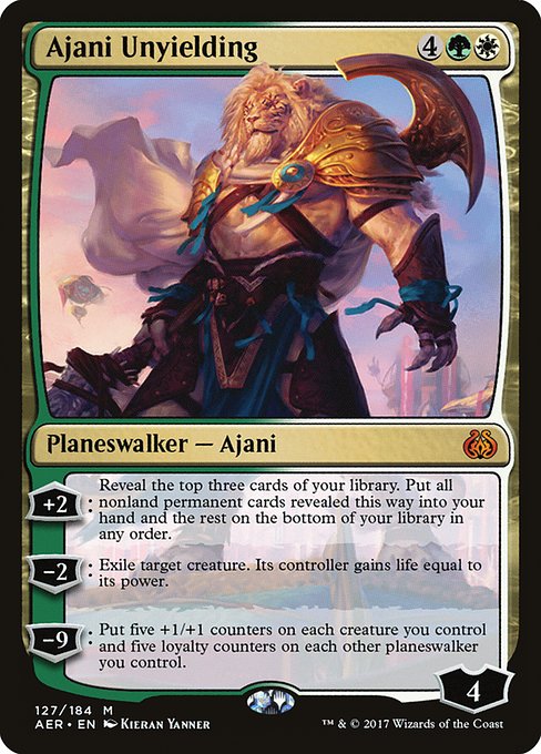 Ajani Unyielding (127) [Aether Revolt]