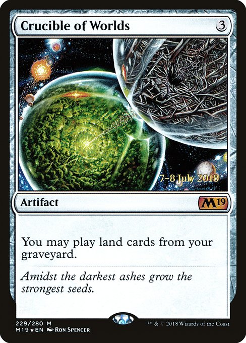 Crucible of Worlds (229s) [Core Set 2019 Promos]