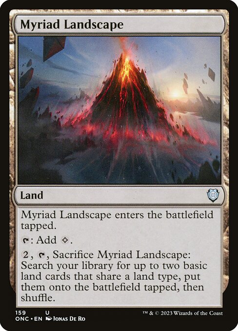 Myriad Landscape (159) [Phyrexia: All Will Be One Commander]