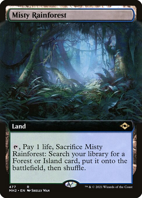 Misty Rainforest (477) [Modern Horizons 2] [Extended Art]