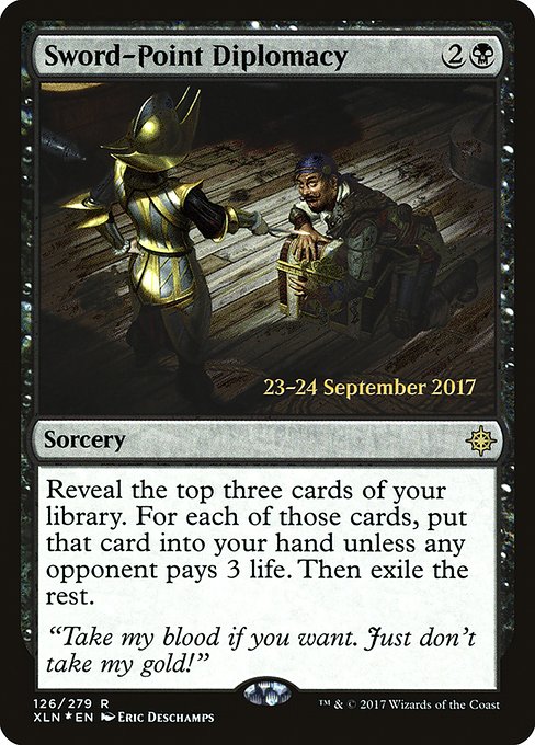 Sword-Point Diplomacy (126s) [Ixalan Promos]