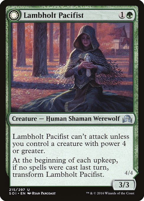 Lambholt Pacifist // Lambholt Butcher (215) [Shadows over Innistrad]