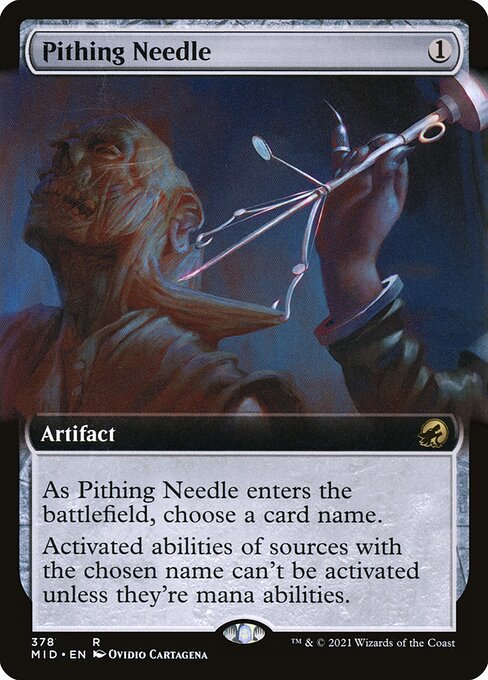 Pithing Needle (378) [Innistrad: Midnight Hunt] [Extended Art]
