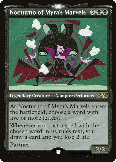 Nocturno of Myra's Marvels (499) [Unfinity] [Showcase]