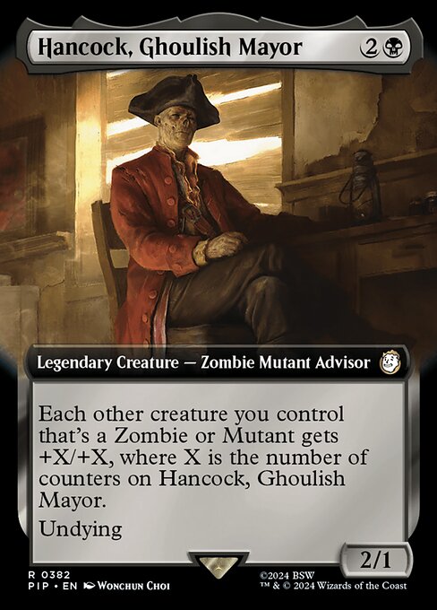 Hancock, Ghoulish Mayor (382) [Fallout] [Extended Art]