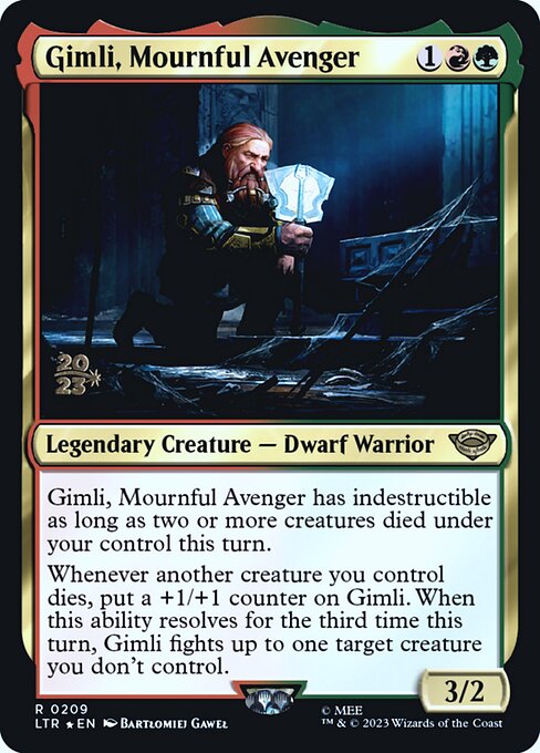 Gimli, Mournful Avenger (209s) [Tales of Middle-earth Promos]