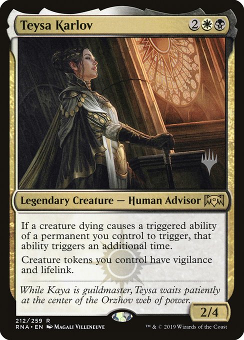 Teysa Karlov (212p) [Ravnica Allegiance Promos]