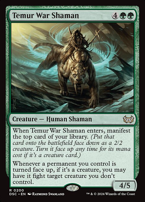 Temur War Shaman (200) [Duskmourn: House of Horror Commander]
