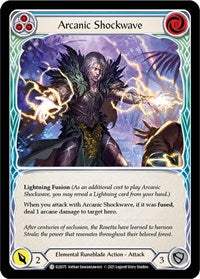 Arcanic Shockwave (Blue) (ELE075) [Tales of Aria (Unlimited)]