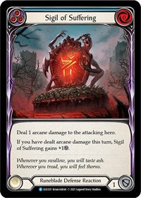 Sigil of Suffering (Blue) (ELE229) [Tales of Aria]