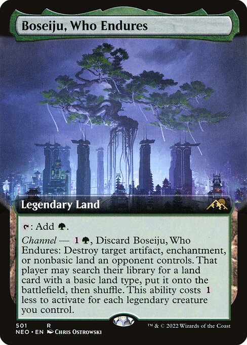 Boseiju, Who Endures (501) [Kamigawa: Neon Dynasty] [Extended Art]