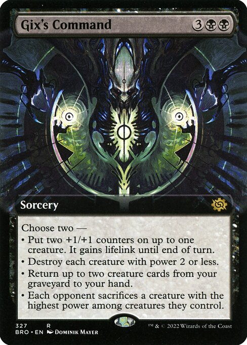 Gix's Command (327) [The Brothers' War] [Extended Art]