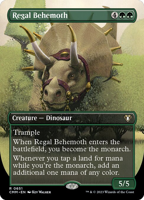 Regal Behemoth (651) [Commander Masters] [Borderless]