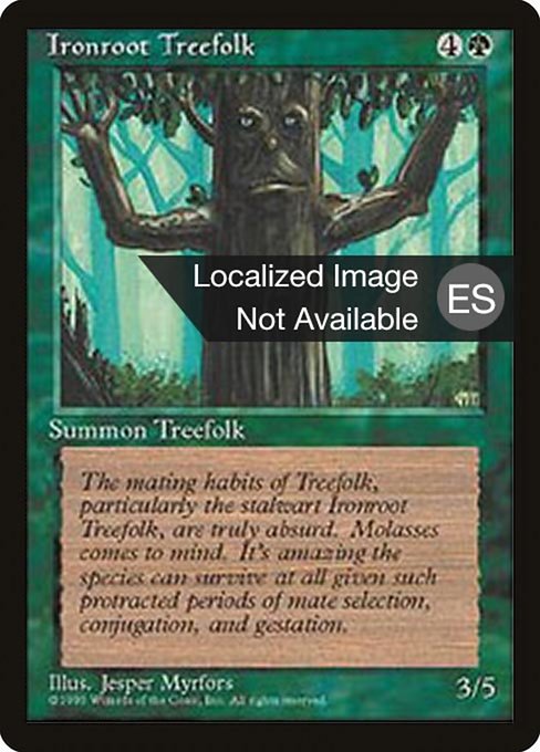 Ironroot Treefolk (253) [Fourth Edition Foreign Black Border]