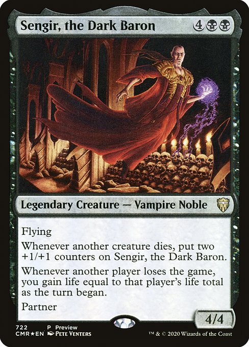Sengir, the Dark Baron (722) [Commander Legends]