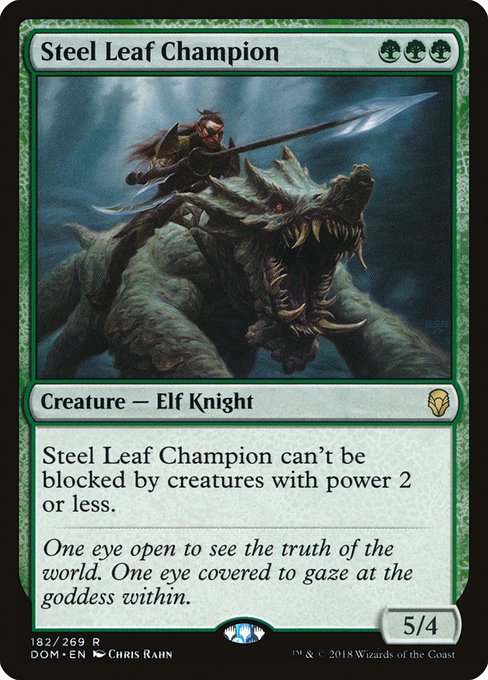 Steel Leaf Champion (182) [Dominaria]