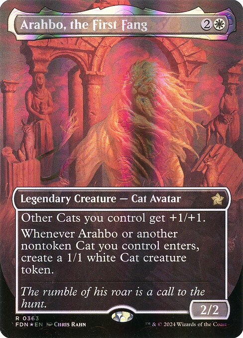Arahbo, the First Fang (Borderless) (Mana Foil) (363) [Foundations]