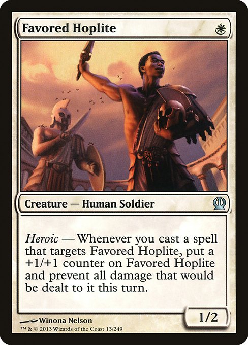 Favored Hoplite (13) [Theros]