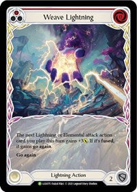 Weave Lightning (Red) - LGS075 (LGS075) [Flesh and Blood Promo Cards]