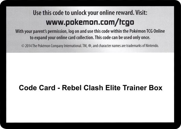 Code Card - Rebel Clash Elite Trainer Box [SWSH02 Rebel Clash]