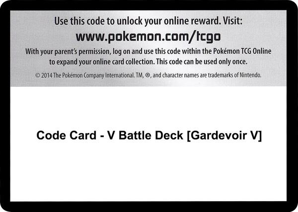 Code Card - V Battle Deck [Gardevoir V] [Miscellaneous Cards and Products]