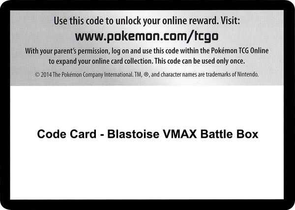 Code Card - Blastoise VMAX Battle Box [Miscellaneous Cards and Products]