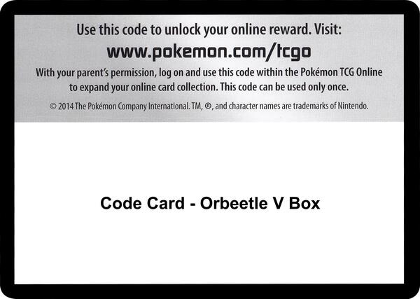 Code Card - Orbeetle V Box [SWSH04 Vivid Voltage]