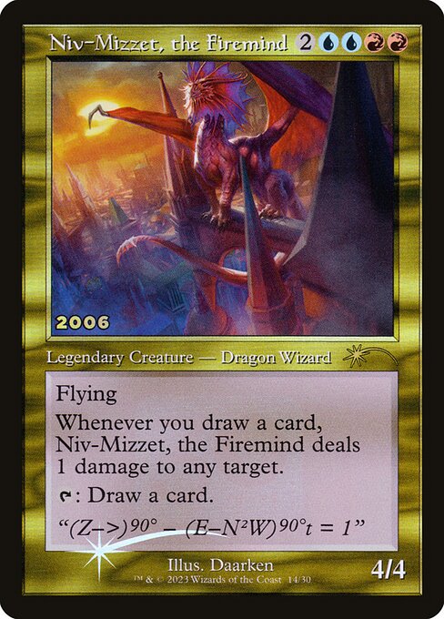 Niv-Mizzet, the Firemind (14) [30th Anniversary Play Promos]