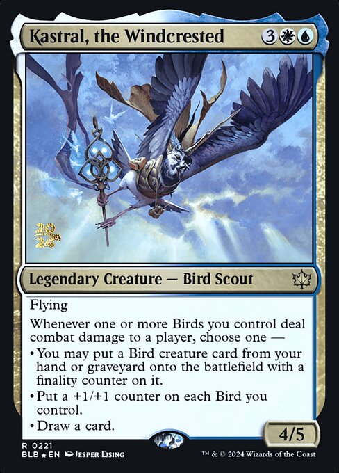 Kastral, the Windcrested (221s) [Bloomburrow Promos]