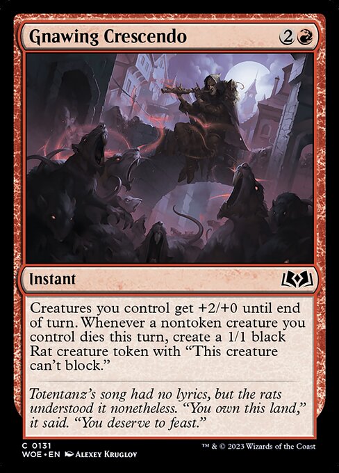 Gnawing Crescendo (131) [Wilds of Eldraine]
