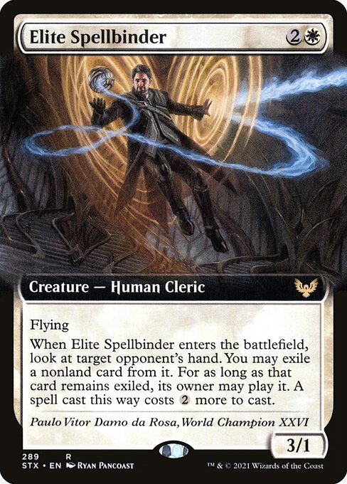 Elite Spellbinder (289) [Strixhaven: School of Mages] [Extended Art]