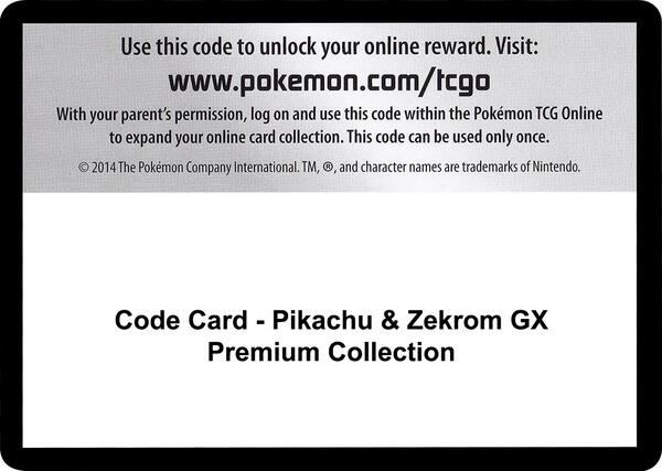 Code Card - Pikachu & Zekrom GX Premium Collection [Miscellaneous Cards and Products]
