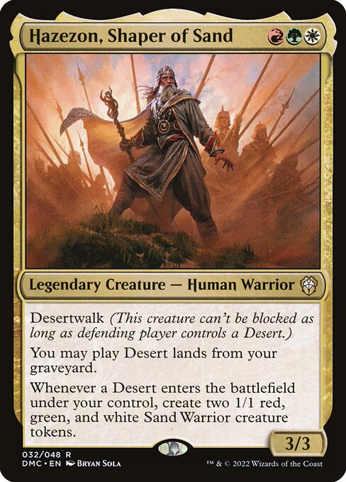 Hazezon, Shaper of Sand (32) [Dominaria United Commander]