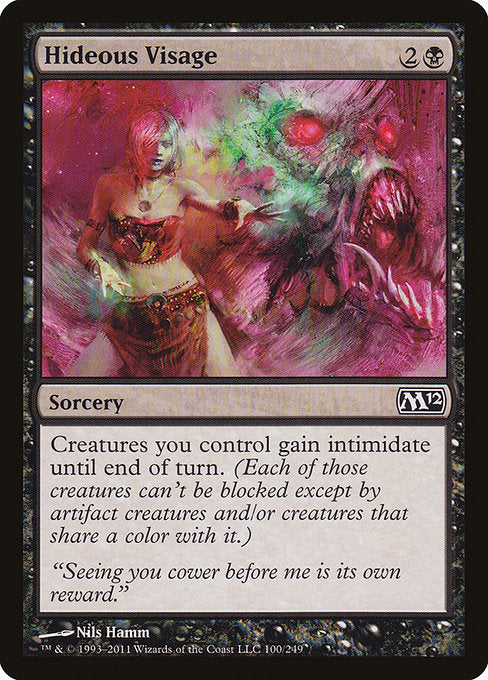 Hideous Visage (100) [Magic 2012]