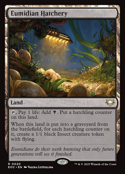 Eumidian Hatchery (20) [Edge of Eternities Commander]