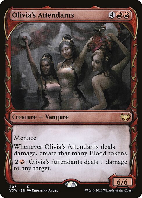 Olivia's Attendants (307) [Innistrad: Crimson Vow] [Showcase]