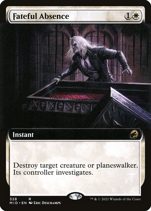 Fateful Absence (328) [Innistrad: Midnight Hunt] [Extended Art]