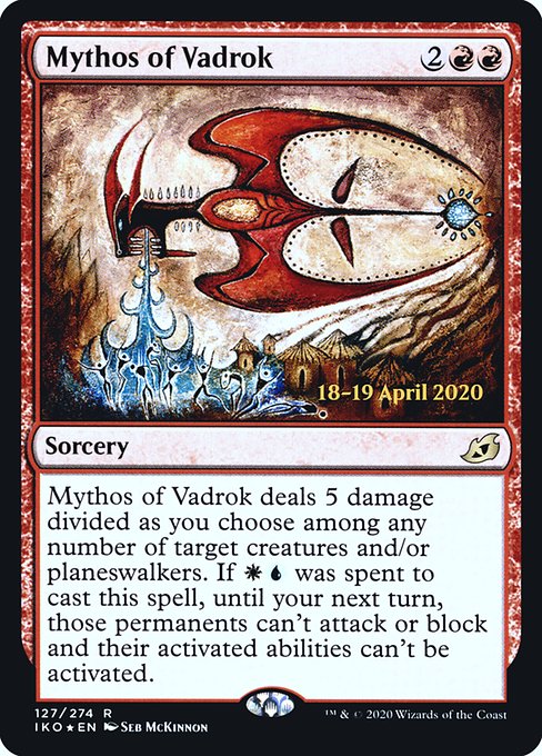Mythos of Vadrok (127s) [Ikoria: Lair of Behemoths Promos]