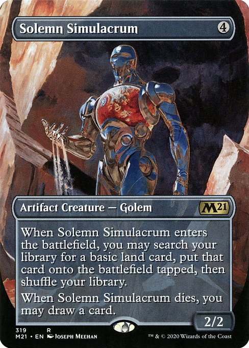 Solemn Simulacrum (319) [Core Set 2021] [Borderless]