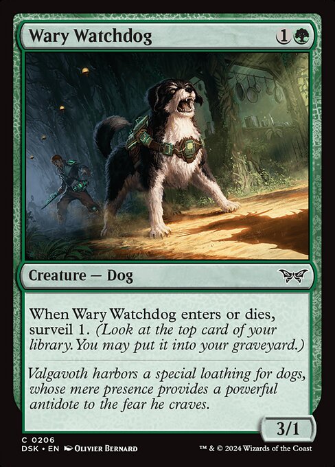 Wary Watchdog (206) [Duskmourn: House of Horror]