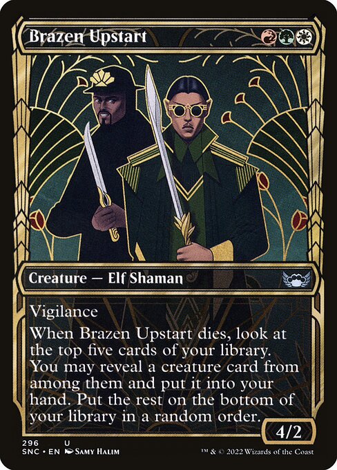 Brazen Upstart (296) [Streets of New Capenna] [Showcase]