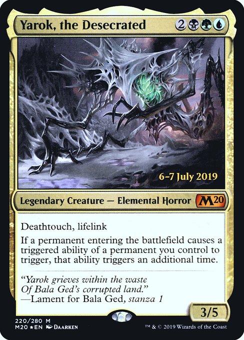 Yarok, the Desecrated (220s) [Core Set 2020 Promos]