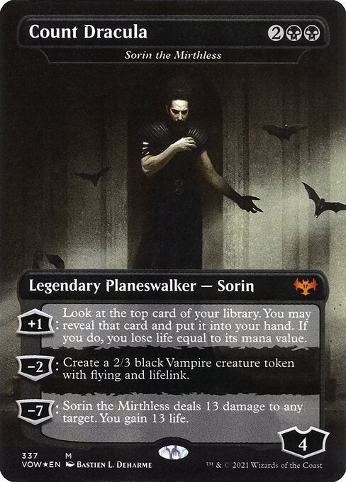 Sorin the Mirthless (337) [Innistrad: Crimson Vow] [Borderless]