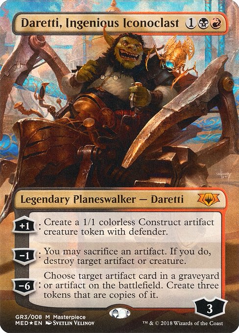 Daretti, Ingenious Iconoclast (GR3) [Mythic Edition] [Borderless]