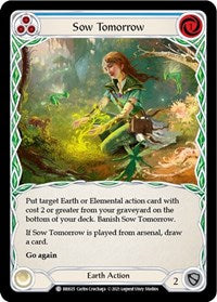 Sow Tomorrow (Blue) (BRI025) [Blitz Deck Tales of Aria Briar]
