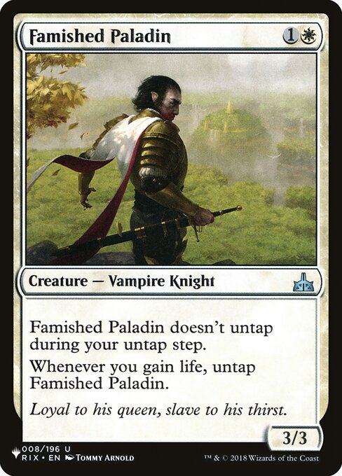 Famished Paladin (RIX-8) [The List]