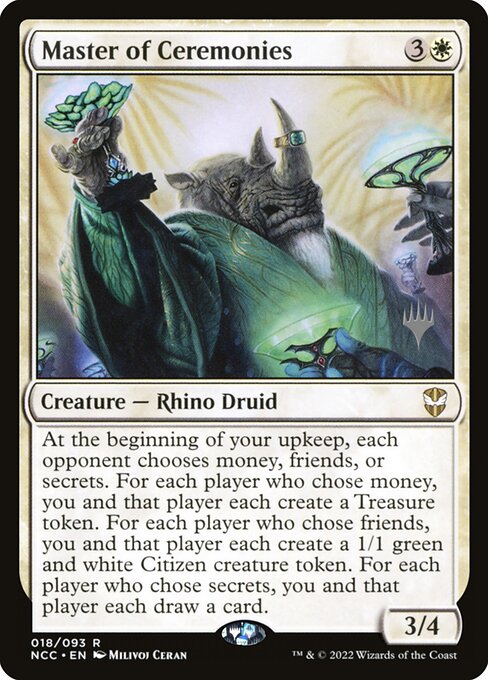 Master of Ceremonies (18p) [New Capenna Commander Promos]