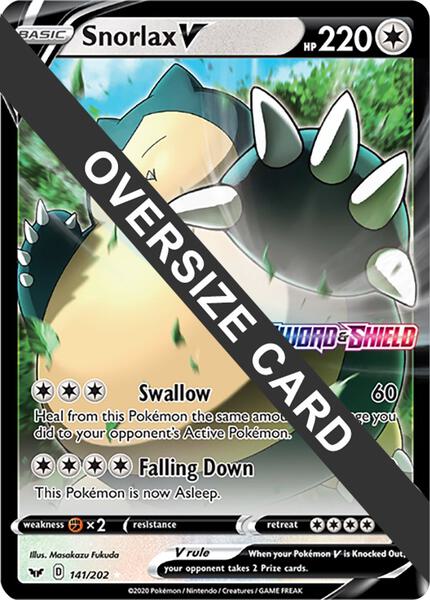 Snorlax V - 141/202 (141/202) [Jumbo Cards]